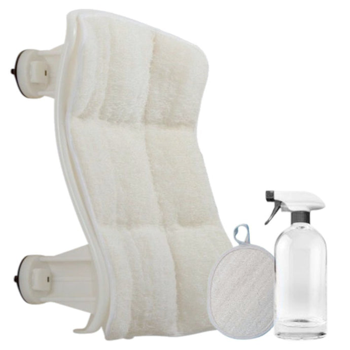 Luffoliate – Exfoliating Hands-Free Shower Loofah Back Scrubber (18.5 x 8.5 Inches) Small
